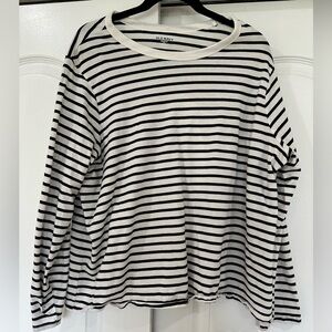 Old navy long sleeve t shirt| striped | basic tee | xxl